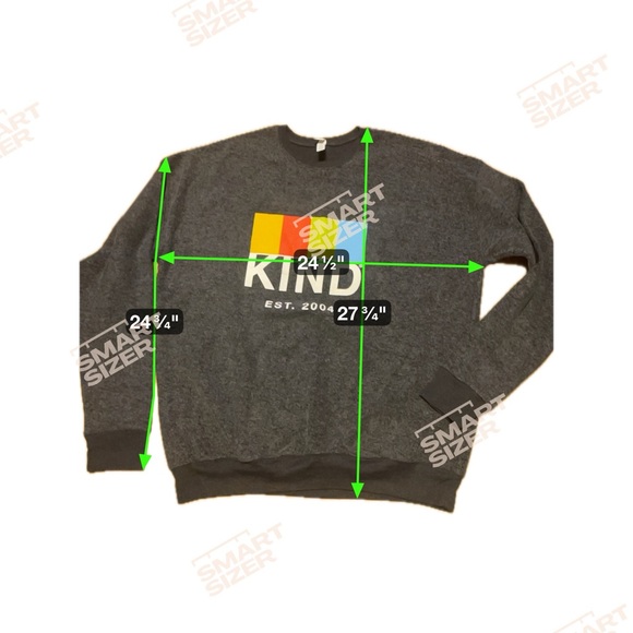 KIND Dark Grey Graphic Sweatshirt Unisex Size Large - Picture 7 of 7